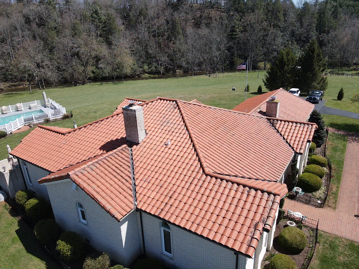 Before — Terracotta Tile Restoration — Before & After
