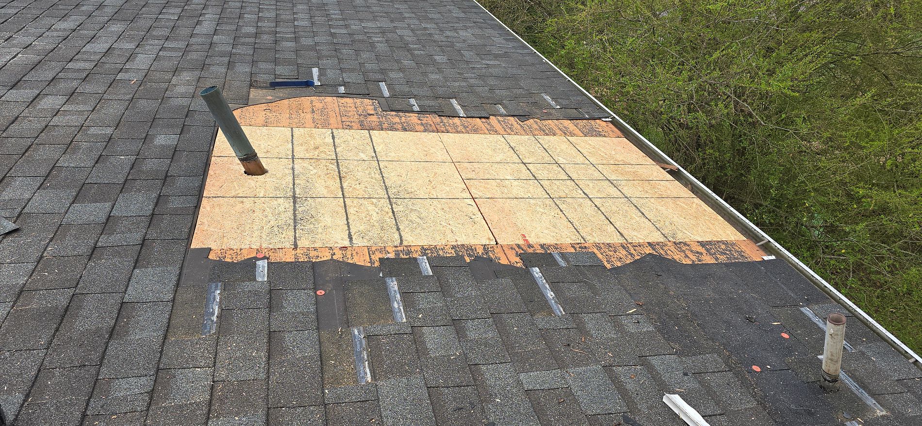 Before — Roof Repair — Before & After